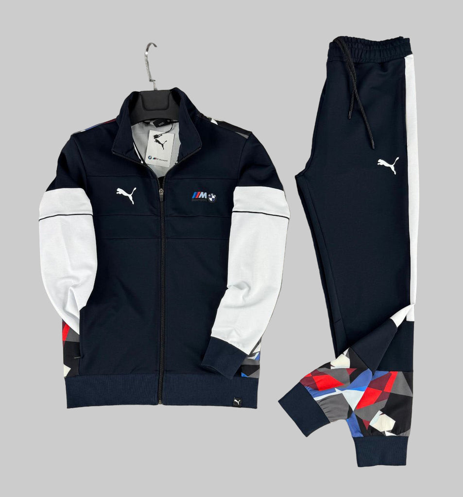 Moška trenirka Puma, temno modra z emblemom BMW