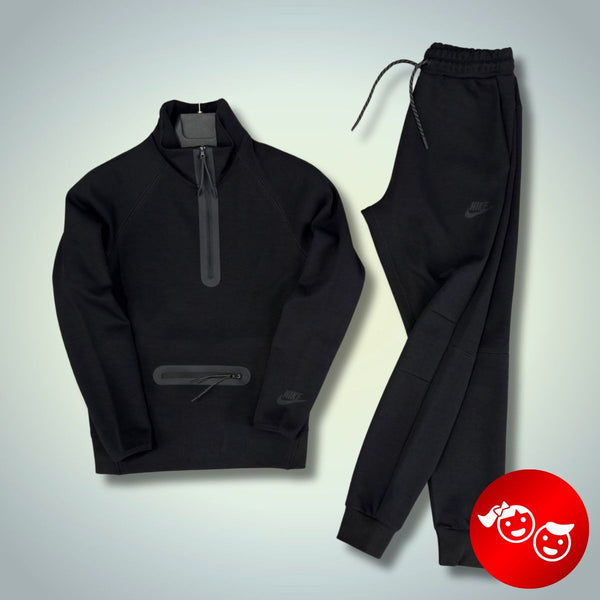 Nike Tech Fleece otroška trenirka, črna. Model 2024. Vrhunska kakovost