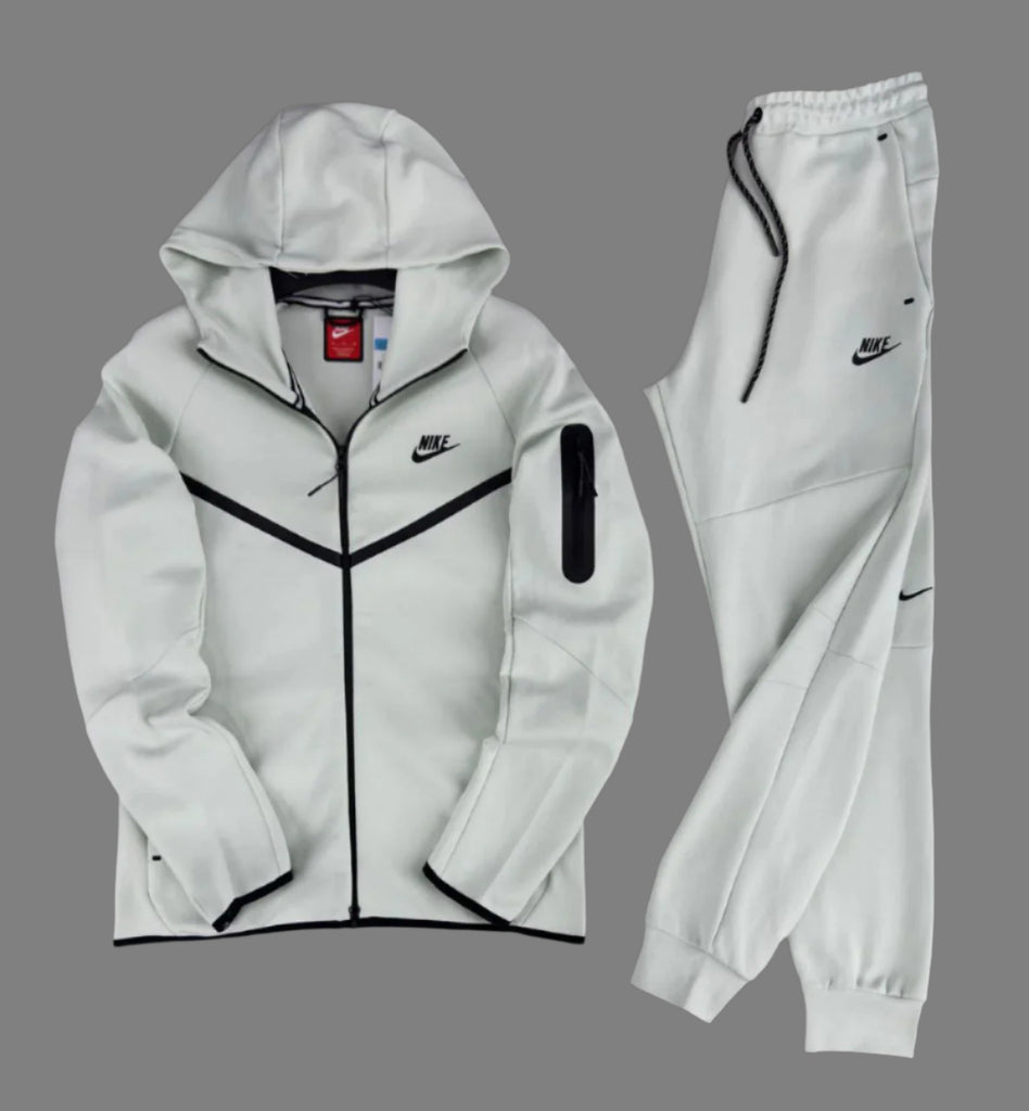 Moška trenirka Nike Tech Fleece, svetlo pastelno zelena. Model 2024. Premium kakovost.