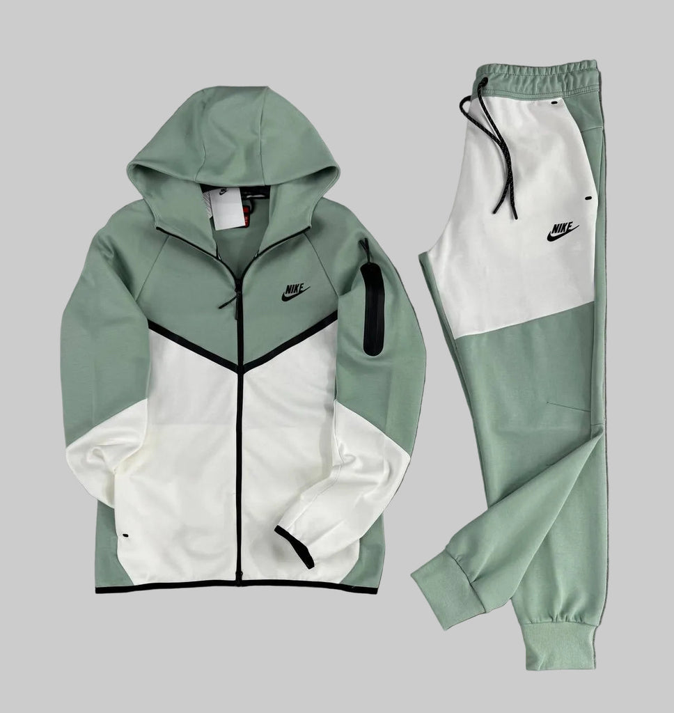 Moška trenirka Nike Tech Fleece, rezeda zelena in ecru