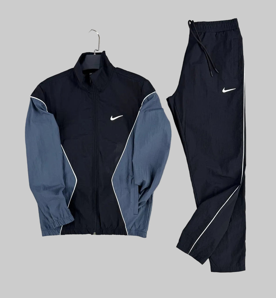 Moška trenirka Nike, črni in temno modri barvi – vodoodbojen material