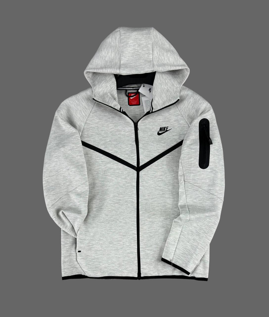 Moški Nike Tech Fleece hoodie z zadrgo, klasična siva