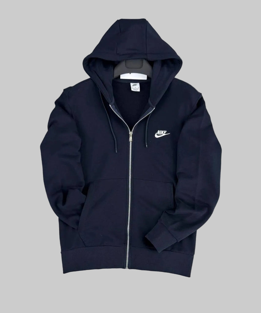 Moški kapucar Nike z zadrgo, temno modra