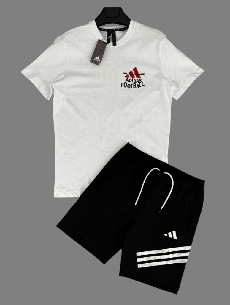 Moški komplet Adidas, bela in črna barva