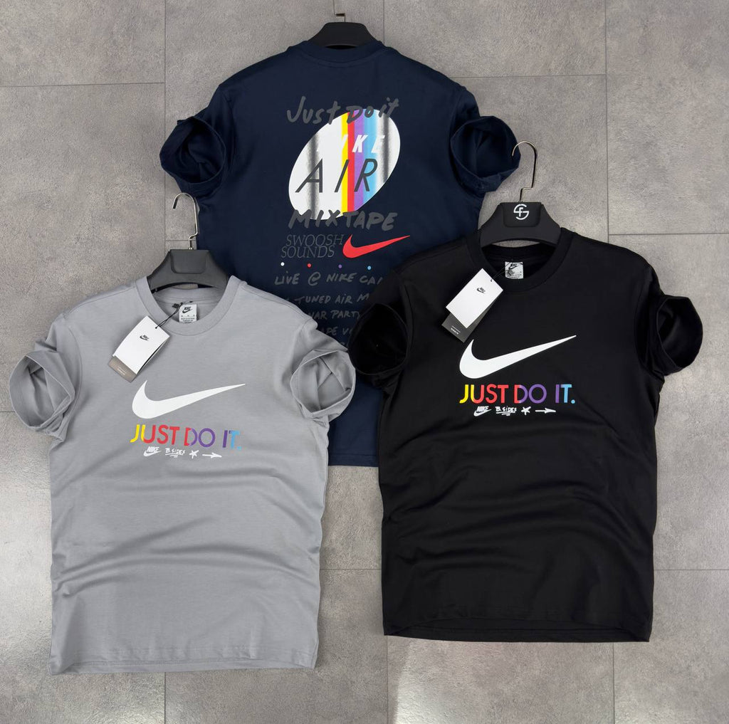 Moška majica s kratkimi rokavi Nike "Just do it", črna